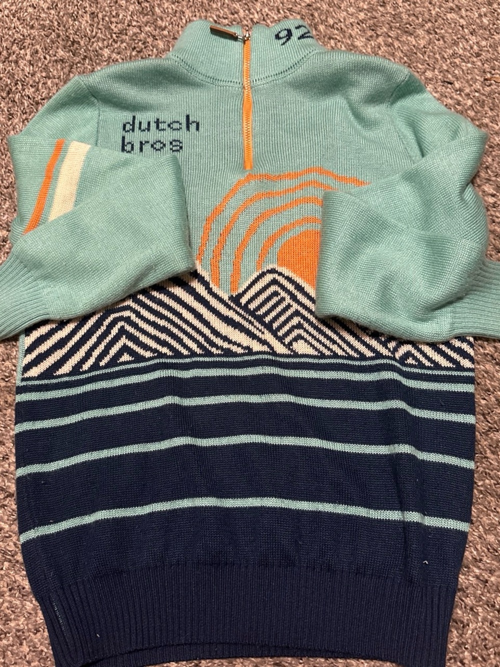 Dutch Bros Quarter‑Zip Sweater